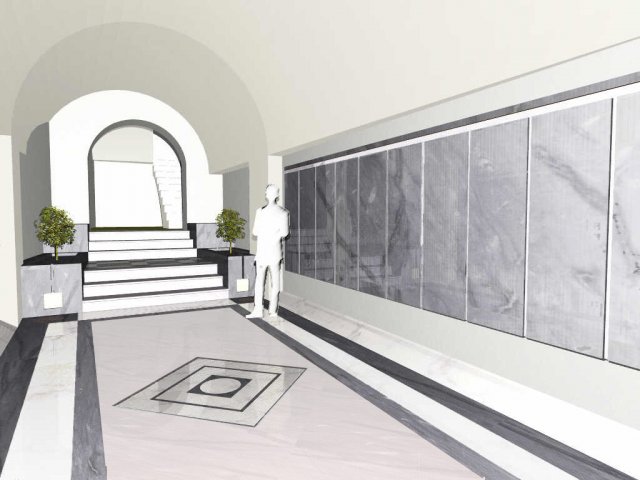 Entrance in Carrara and Bardiglio marble Modelo 3D .c4d .max .obj .3ds .fbx .stl .blend 