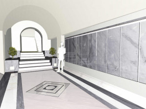 Entrance in Carrara and Bardiglio marble Modelo 3D