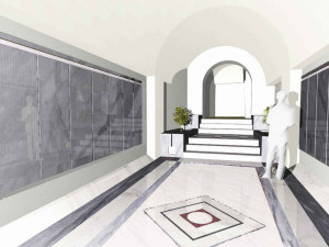 Entrance in Carrara and Bardiglio marble Modelo 3D