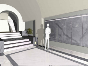 Entrance in Carrara and Bardiglio marble Modelo 3D