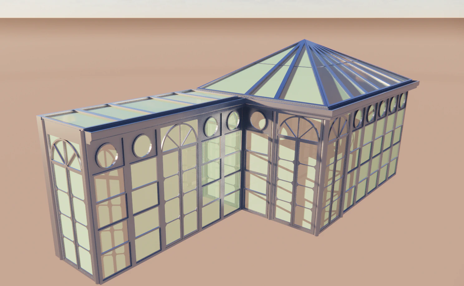 Outdoor gazebo 3D Model .c4d .max .obj .3ds .fbx .stl .blend 