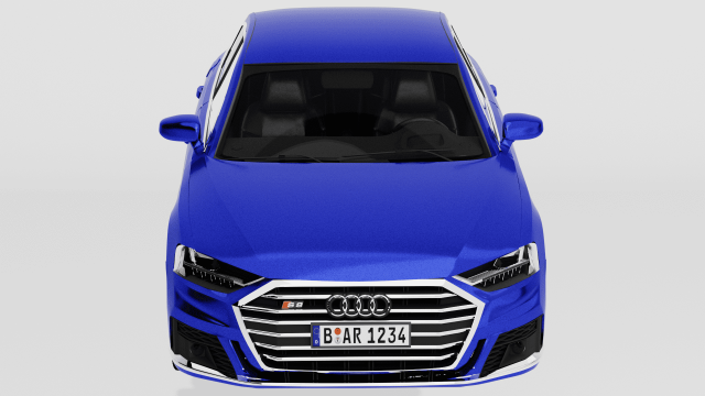 Audi S8 3D 模型 .c4d .max .obj .3ds .fbx .stl .blend