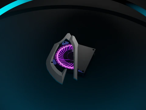 Decorative overlay on the cooler 120mm 3D Model