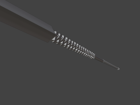 Steel spear 3D Model