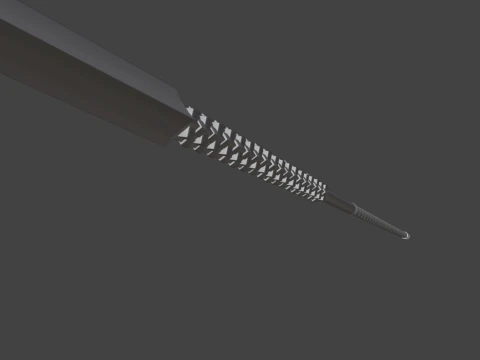 Steel spear 3D Model