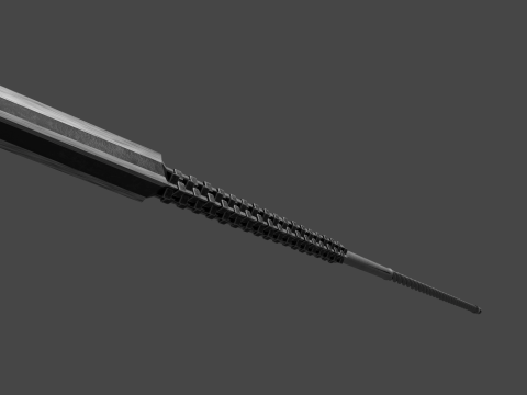 Steel spear 3D Model