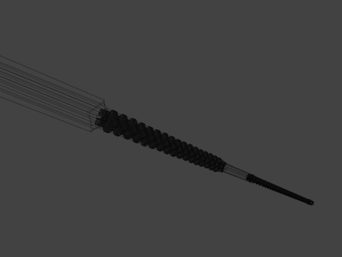 Steel spear 3D Model