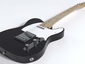 Telecaster Guitar Modelo 3D