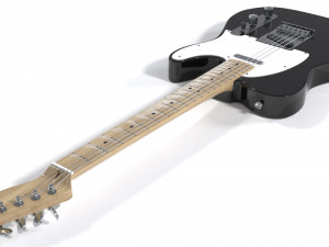 Telecaster Guitar Modelo 3D