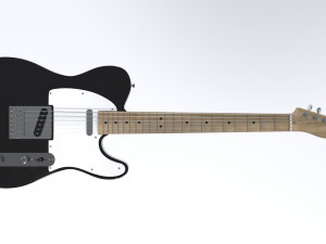 Telecaster Guitar Modelo 3D