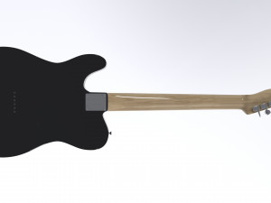 Telecaster Guitar Modelo 3D