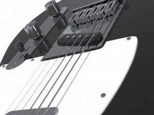 Telecaster Guitar Modelo 3D