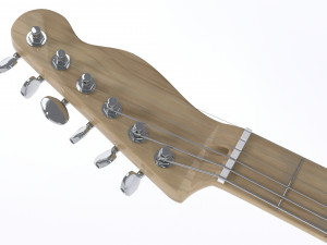 Telecaster Guitar Modelo 3D