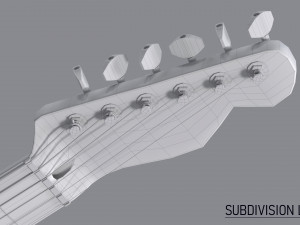 Telecaster Guitar Modelo 3D