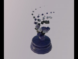 Cubic marble sculpture Modelo 3D