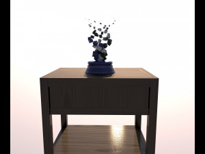 Cubic marble sculpture Modelo 3D