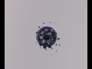 Cubic marble sculpture Modelo 3D