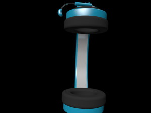 Headphones blue Model 3D