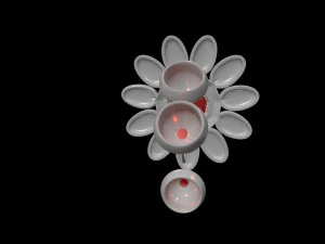 Floral bra 3D Model