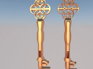 सुनहरी कुंजी 3D मॉडल