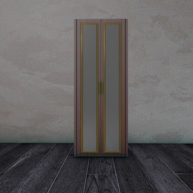 Wardrobe with mirrors Modelo 3D .c4d .max .obj .3ds .fbx .stl .blend 