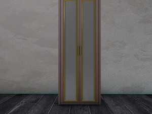 Wardrobe with mirrors Modelo 3D