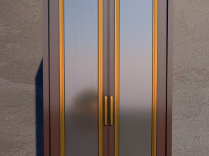 Wardrobe with mirrors Modelo 3D