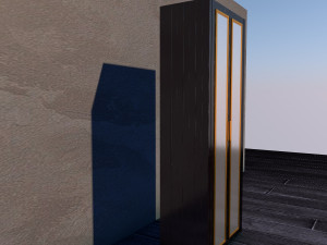 Wardrobe with mirrors Modelo 3D