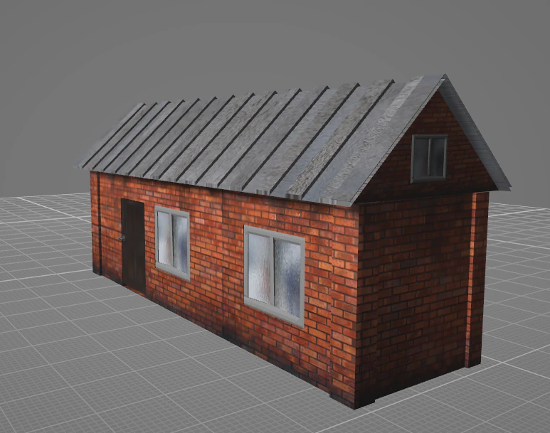 Old House 3D Model .c4d .max .obj .3ds .fbx .stl .blend