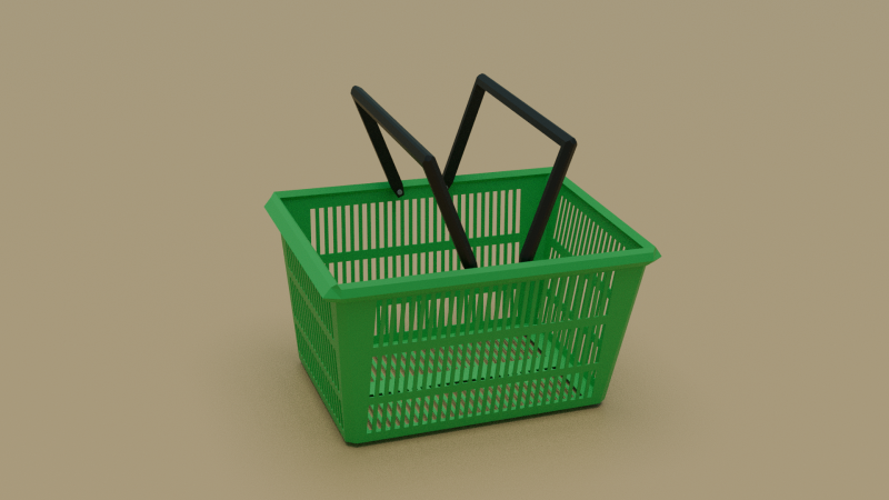Shopping Cart 3Dモデル .c4d .max .obj .3ds .fbx .stl .blend 