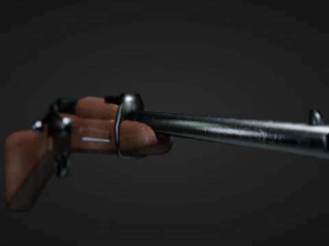 US M1892 Krag Jorgensen cavalry carbine 3D Model