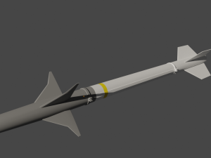 Rocket AIM-9 Sidewinder 3D Model