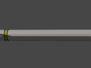 Rocket AIM-9 Sidewinder Low Poly 3D-Modell
