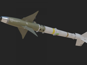 Aim-9L Sidewinder missile 3D Model