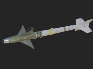 Aim-9L Sidewinder missile 3D Model