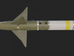 Aim-9L Sidewinder missile 3D Model