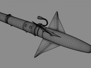 Aim-9L Sidewinder missile 3D Model