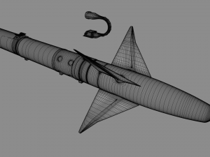 Aim-9L Sidewinder missile 3D Model