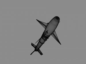 Aim-9L Sidewinder missile 3D Model