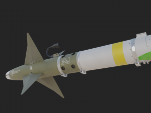 Aim-9L Sidewinder missile 3D Model