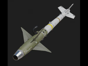 M&iacute;ssil Aim-9L Sidewinder Modelo 3D