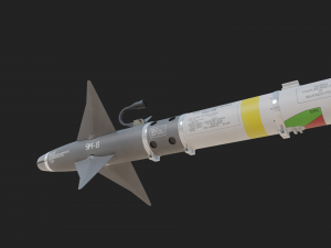 Aim-9M Sidewinder missile 3D मॉडल