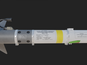 Aim-9M Sidewinder missile 3D मॉडल