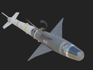 Aim-9M Sidewinder missile 3D Model