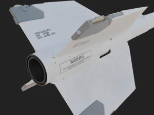 Aim-9M Sidewinder missile 3D मॉडल