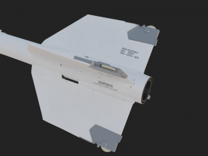 Aim-9M Sidewinder missile 3D मॉडल