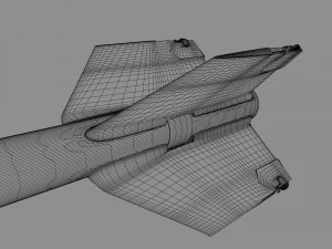 Aim-9M Sidewinder missile 3D Model