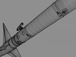 Aim-9M Sidewinder missile 3D Model