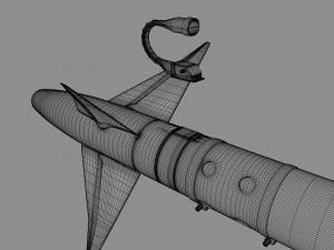 Aim-9M Sidewinder missile 3D मॉडल