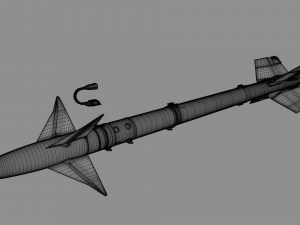 Aim-9M Sidewinder missile 3D मॉडल